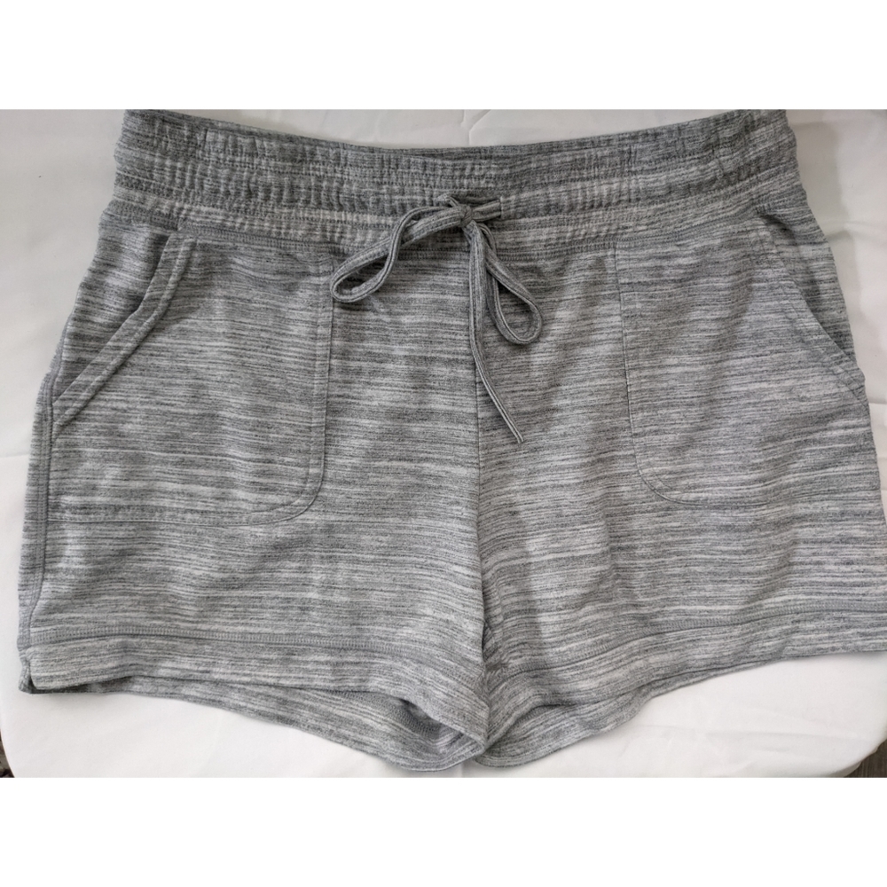 Grey Stripe Shorts